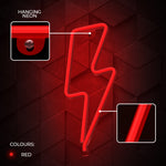 Lámpara Forever neon LED light bolt red bat+usb