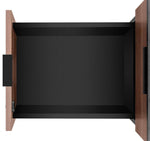 Cajonera phoenix artisan combinación negro y madera nogal