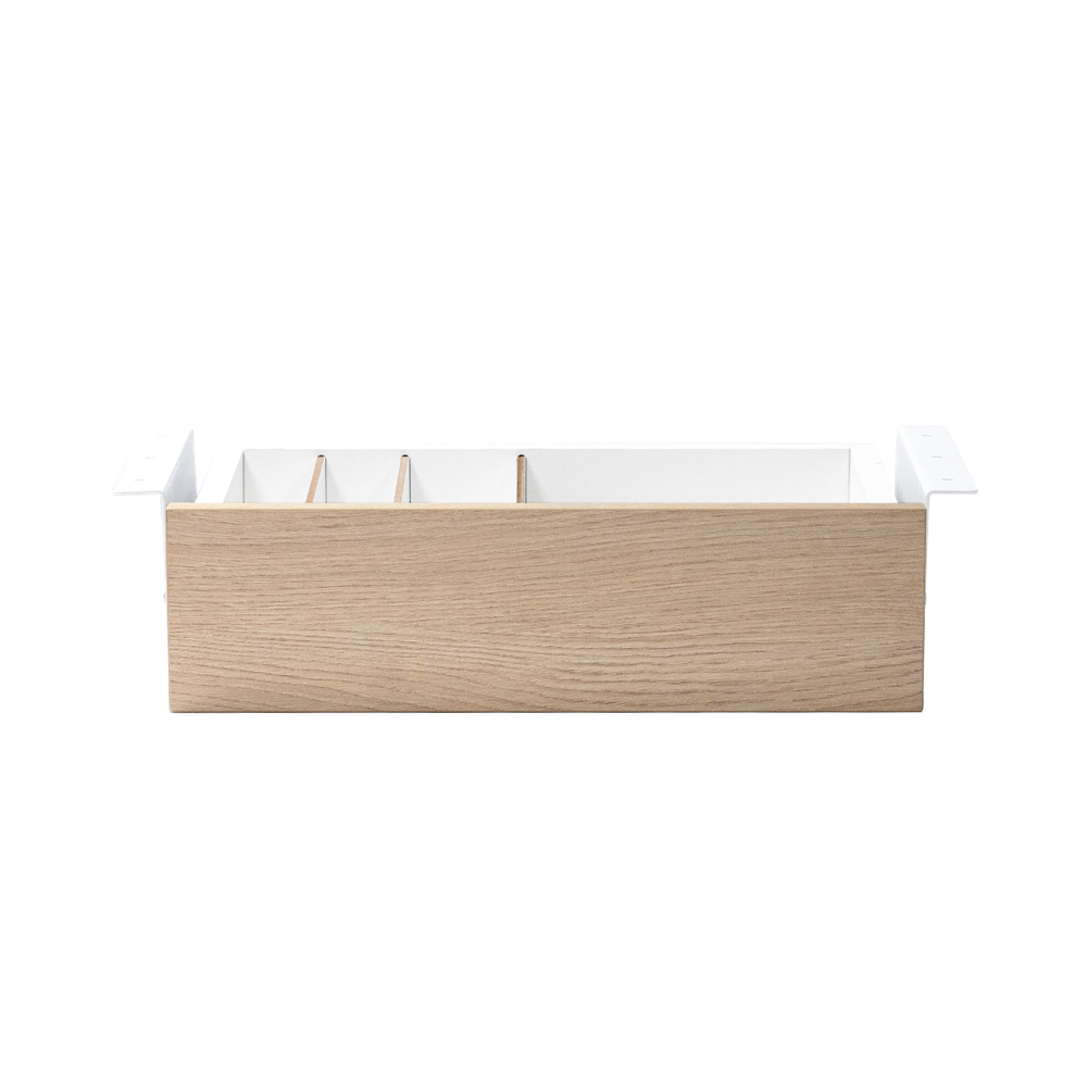 Cajon phoenix para escritorio artisan combinación blanco y madera natural