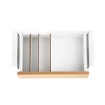 Cajon phoenix para escritorio artisan combinación blanco y madera natural