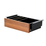 Cajon phoenix para escritorio artisan combinación negro y madera nogal