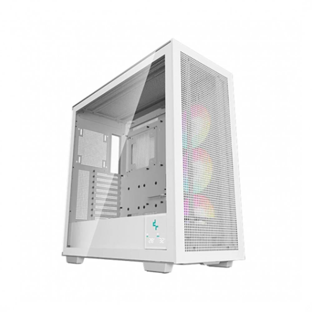 Caja ordenador gaming Deepcool e - ATX morpheus argb cristal templado blanco