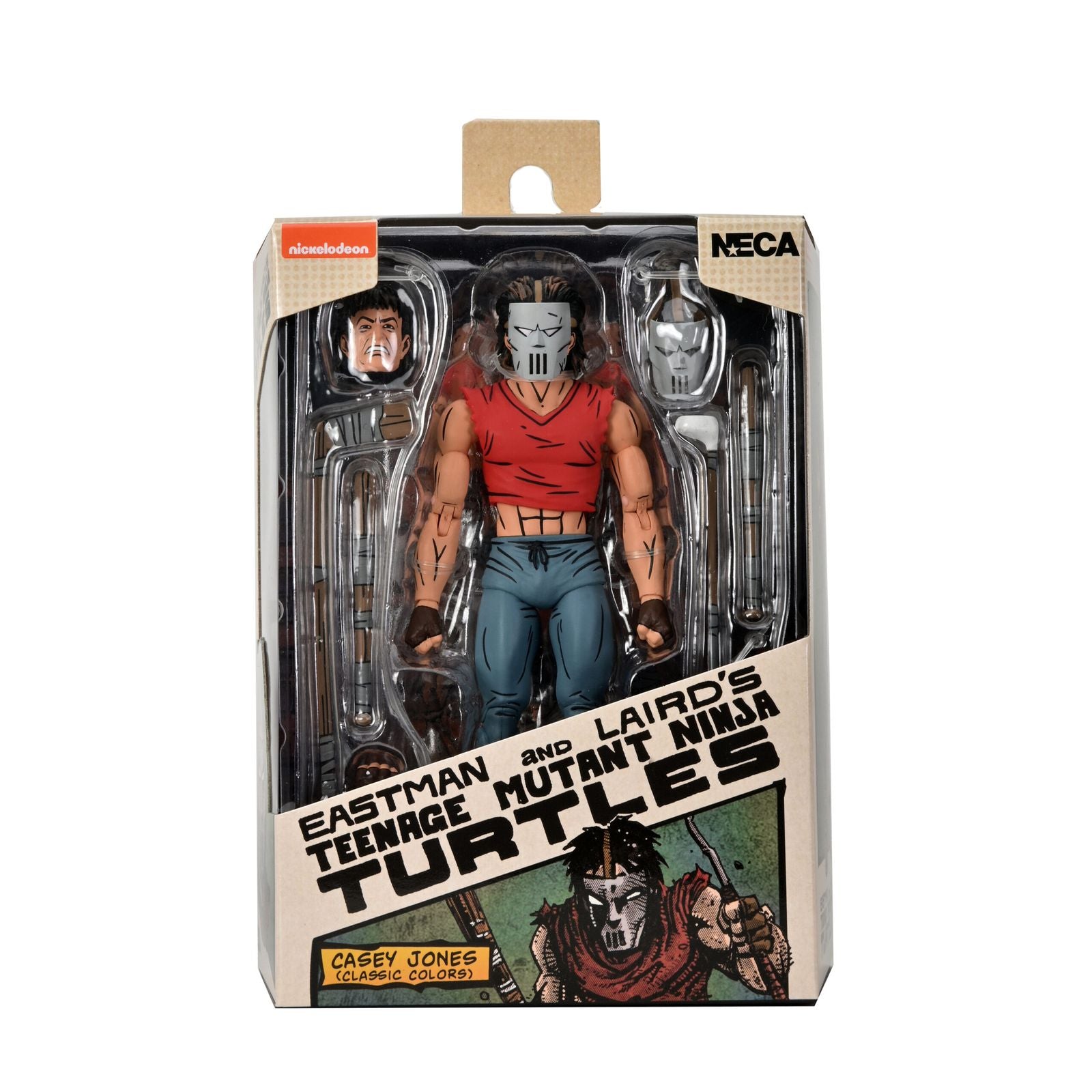 Figura Neca tortugas ninja (mirage comics) casey jones camiseta roja