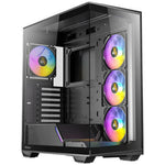 Caja ordenador gaming Antec fishtank c3 argb ATX vidrio negro