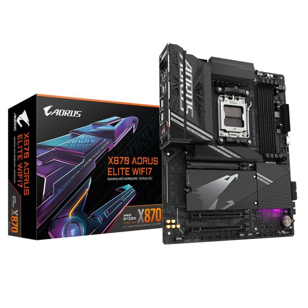 Placa base Gigabyte x870 aorus elite wifi7 am5 ATX · 4x DDR5