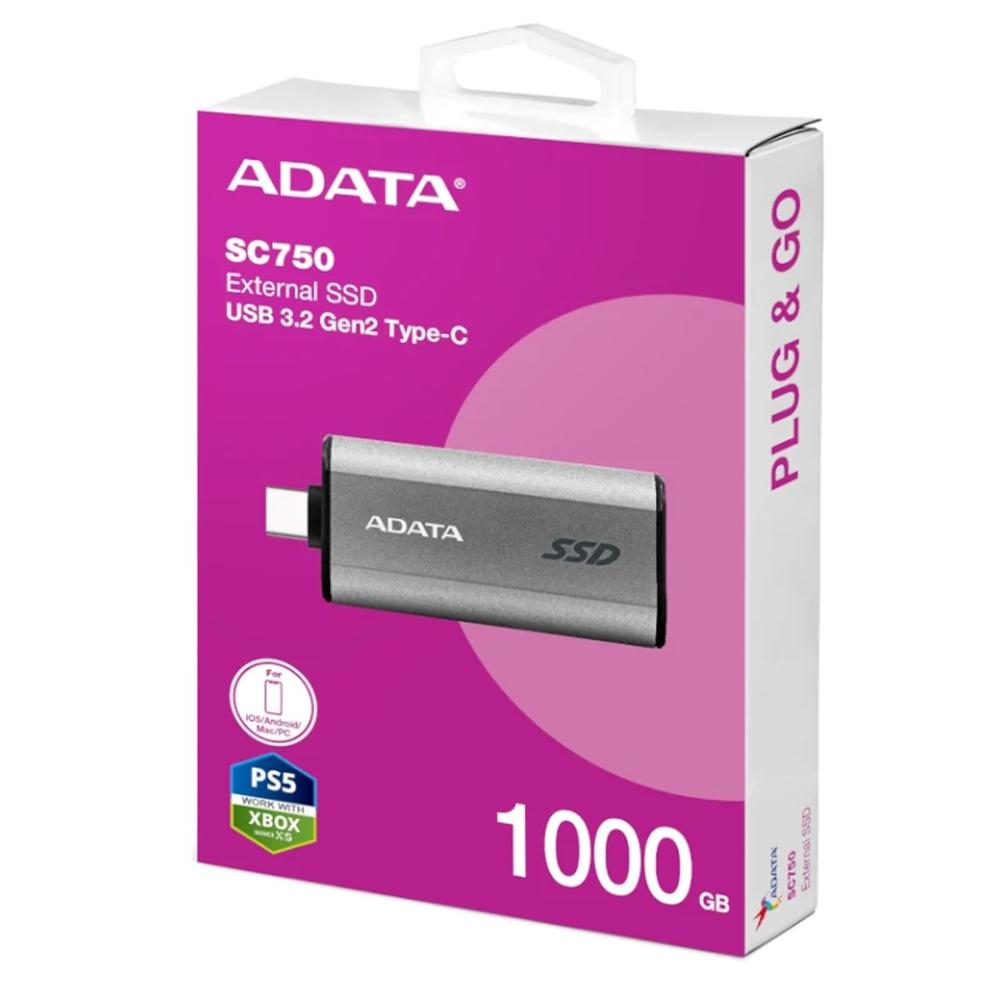 Sc750 1TB USB tipo c 3.2 gen 2 (3.1 gen 2) negro