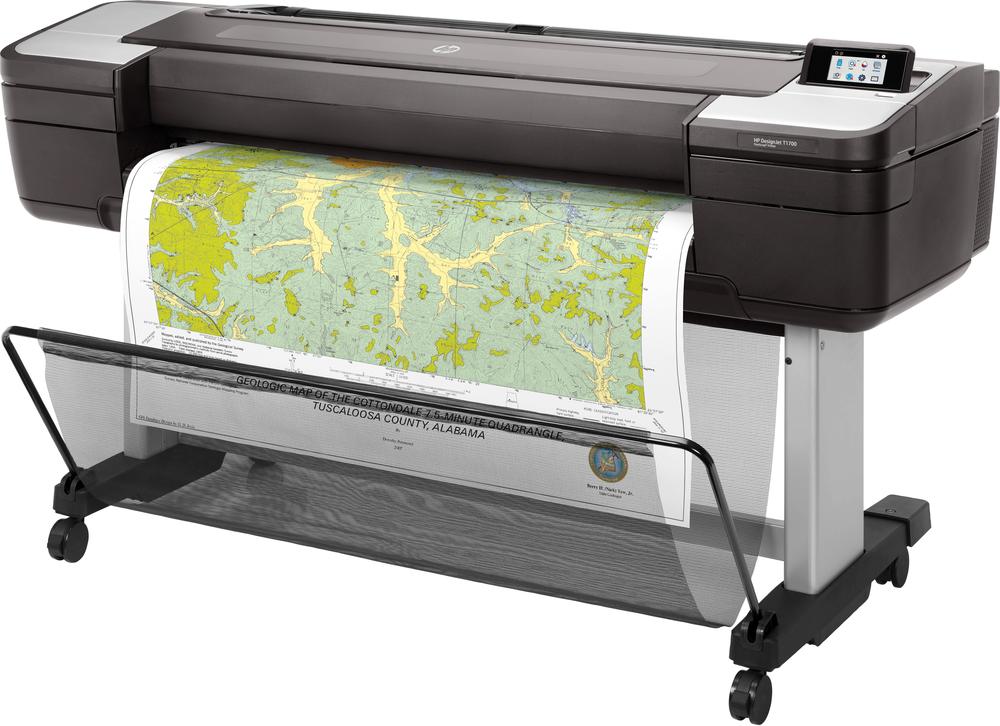 Plotter hp designjet t1700 44 pulgadas -  usb -  red