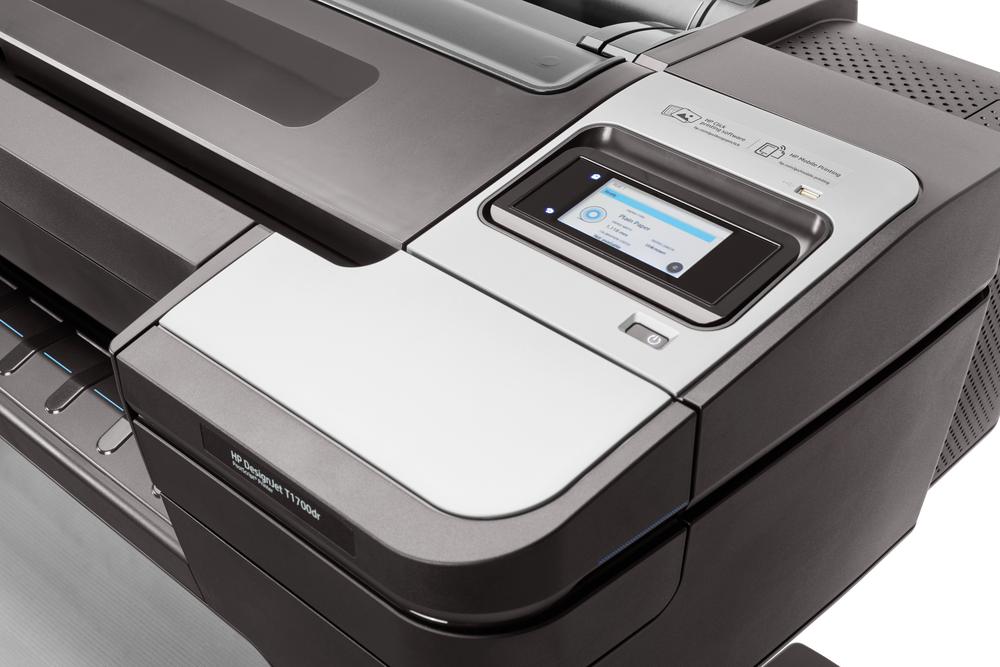 Plotter hp designjet t1700 44 pulgadas -  usb -  red