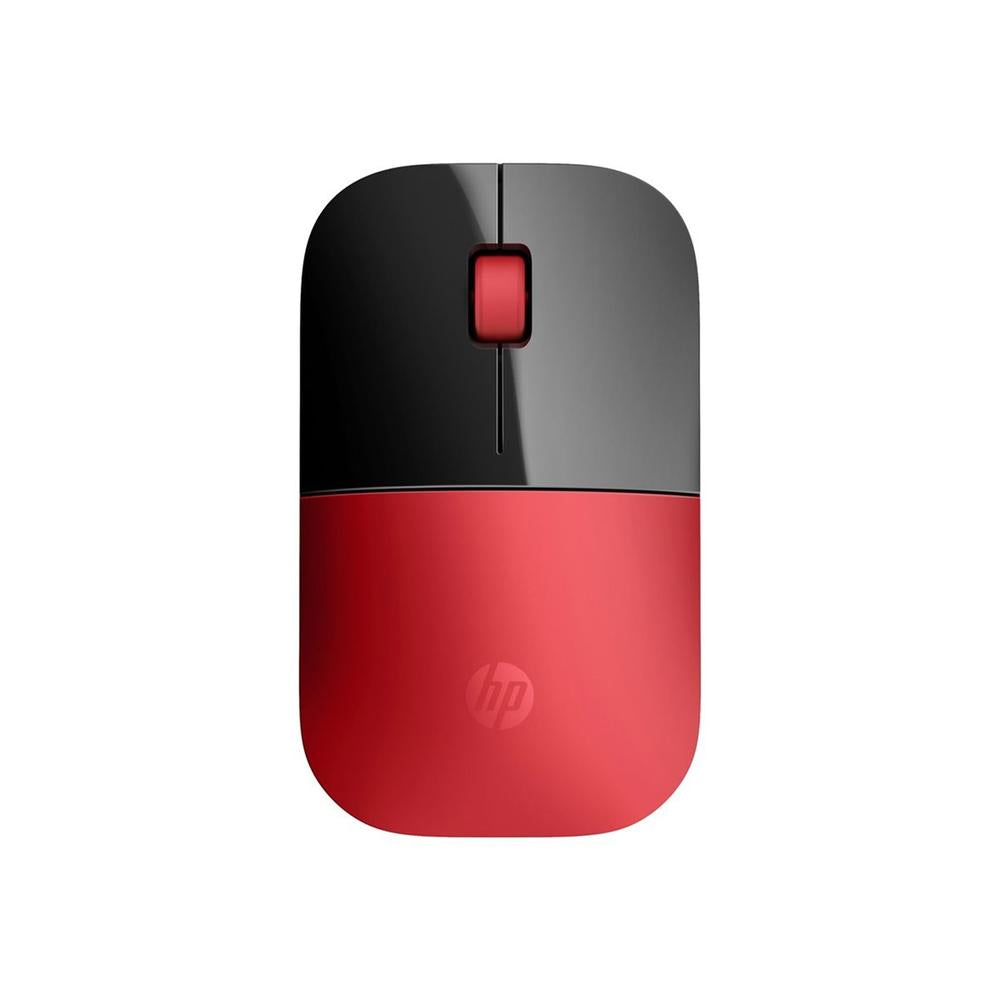 Ratón inalámbrico HP z3700 ambidiestro rf óptico rojo y negro