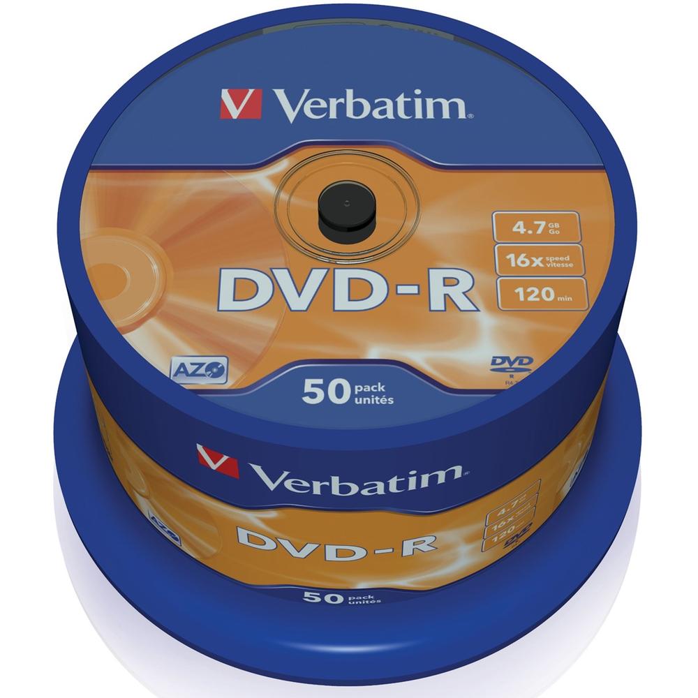 Verbatim dvd - r 4.7gb 16x tarrina 50