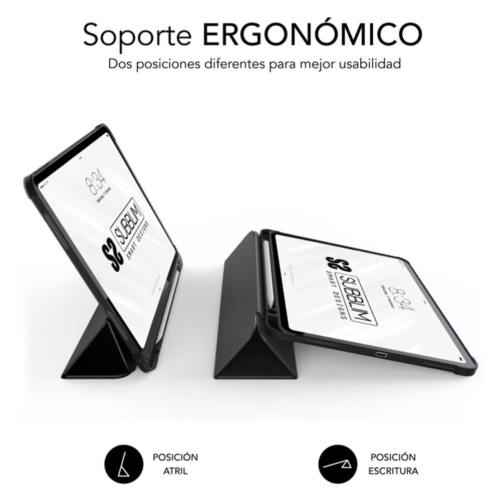 Funda Subblim clear shock case para ipad pro 12.9 pulgadas 2024 negro