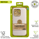 Funda Muvit recycletek liquid silicone para apple iphone 16 pro max nude