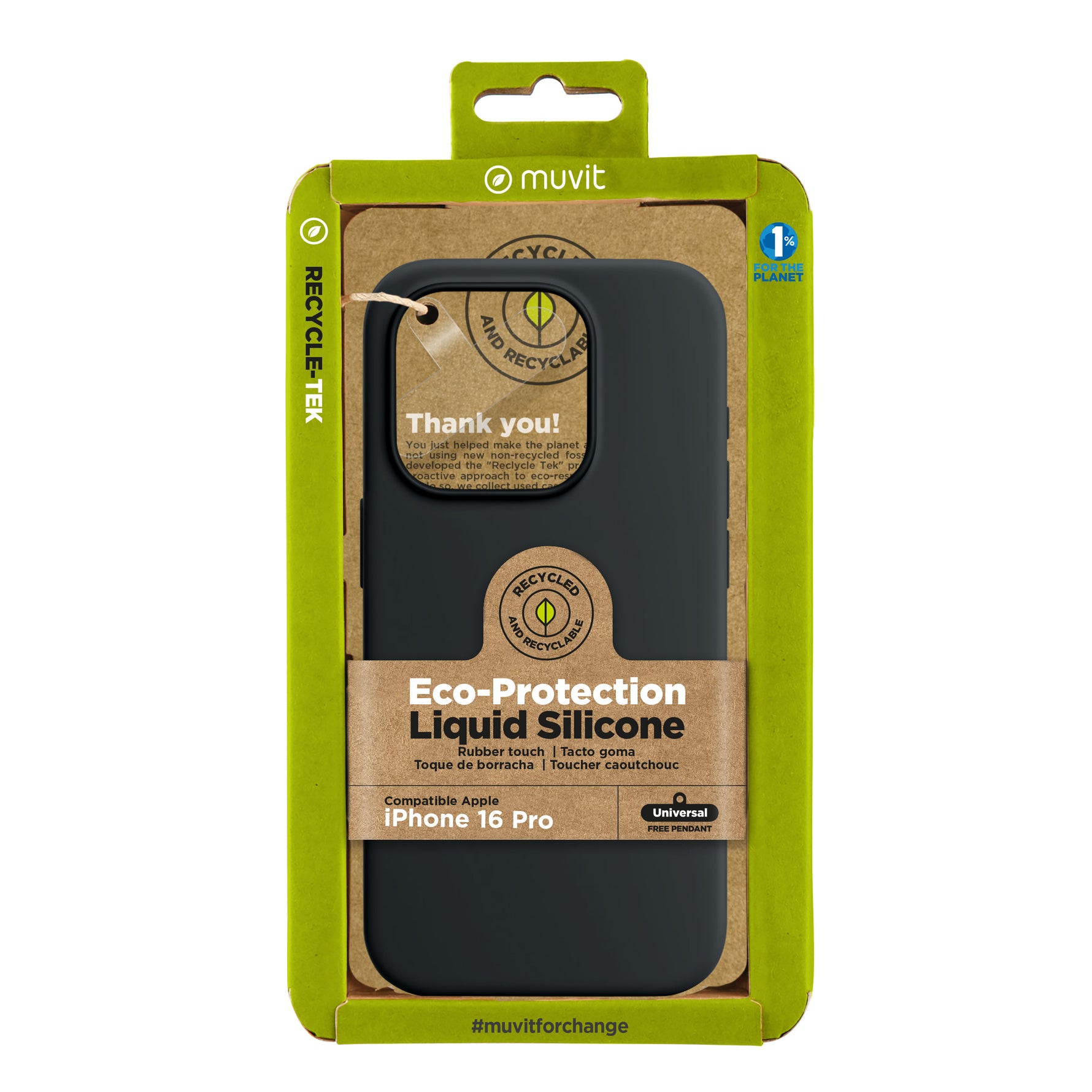 Funda muvit recycletek liquid silicone apple