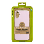 Funda Muvit recycletek liquid silicone para apple iphone 16 rosa