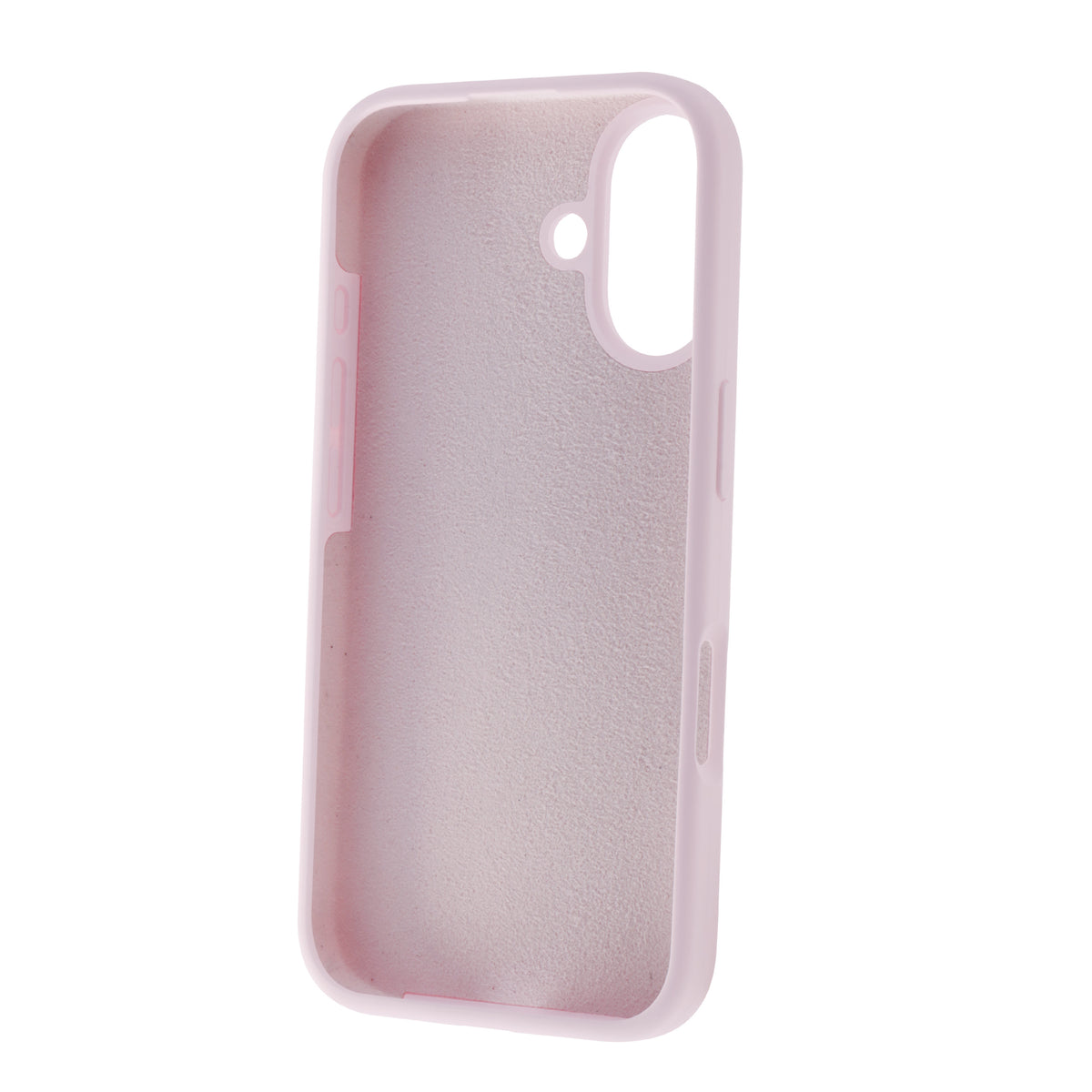 Funda Muvit recycletek liquid silicone para apple iphone 16 rosa