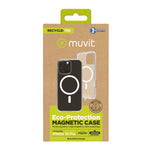 Funda Muvit recycletek magsafe para apple iphone 16 pro transparente