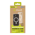 Funda Muvit recycletek magsafe para apple iphone 16 transparente