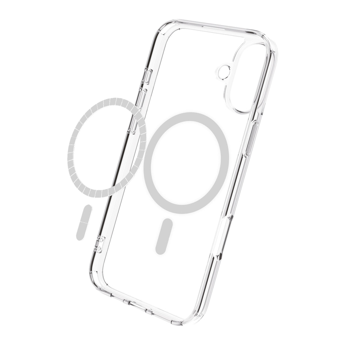 Funda Muvit recycletek magsafe para apple iphone 16 transparente