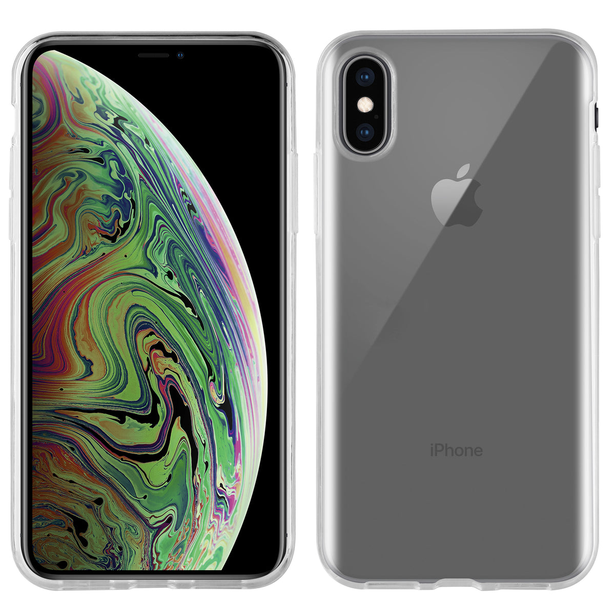 Funda Muvit recycletek antibacteriana para apple iphone x - xs transparente