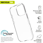 Funda Muvit recycletek para apple iphone 16 pro max transparente