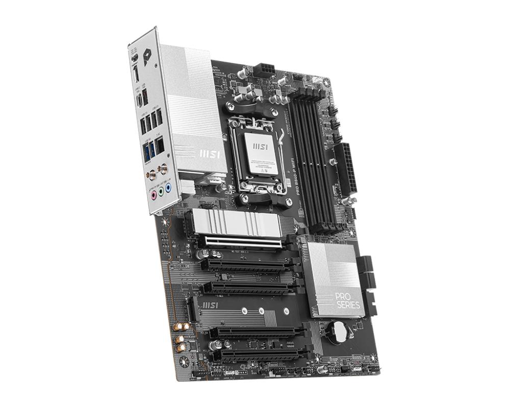 Placa base Msi pro b840 - p am5 WiFi ATX · 4x DDR5 · 3x USB 3.2 · 1x USB tipo c