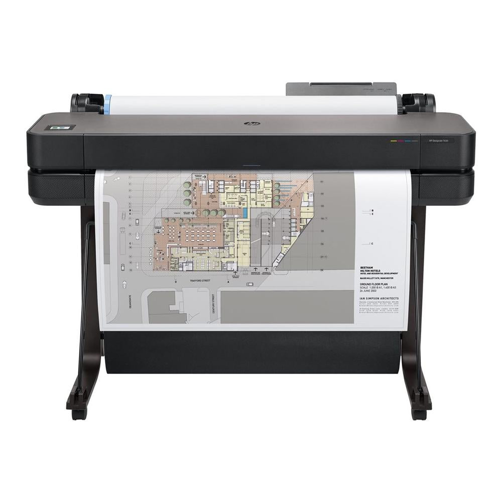 Plotter Hp designjet t630 a0 36 pulgadas red · WiFi · cortadora horizontal automatica