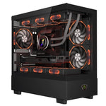 Caja ordenador gaming keep out xc - 301 glass mATX argb cristal templado negro