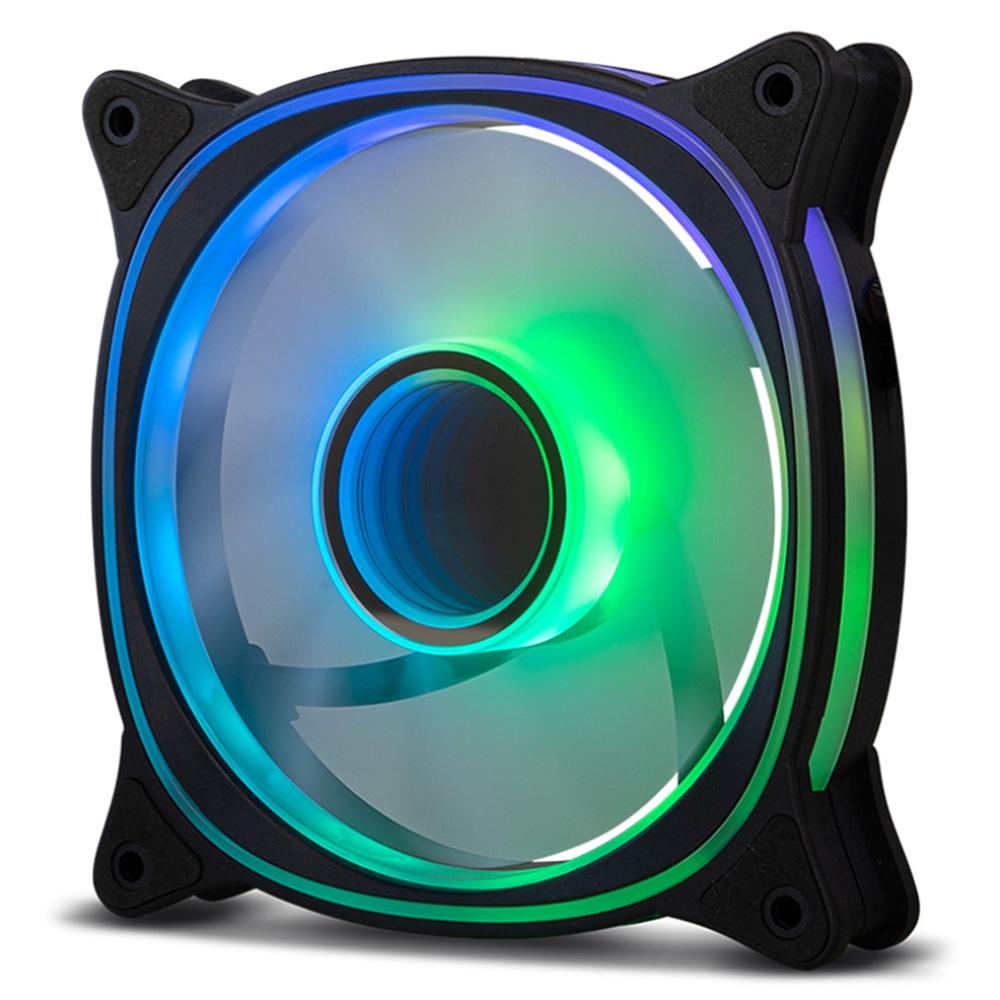 Ventilador caja NOX hummer v - fan argb espejo infinito 120mm negro