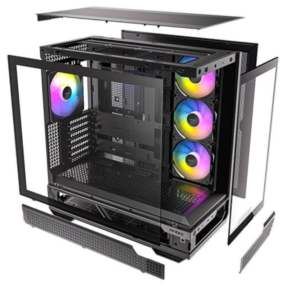 Caja ordenador gaming Antec fishtank c7 ATX argb cristal templado USB 3.2 negro