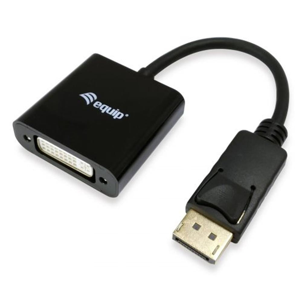 Adaptador displayport a dvi Equip 0.2cm · macho - hembra · negro