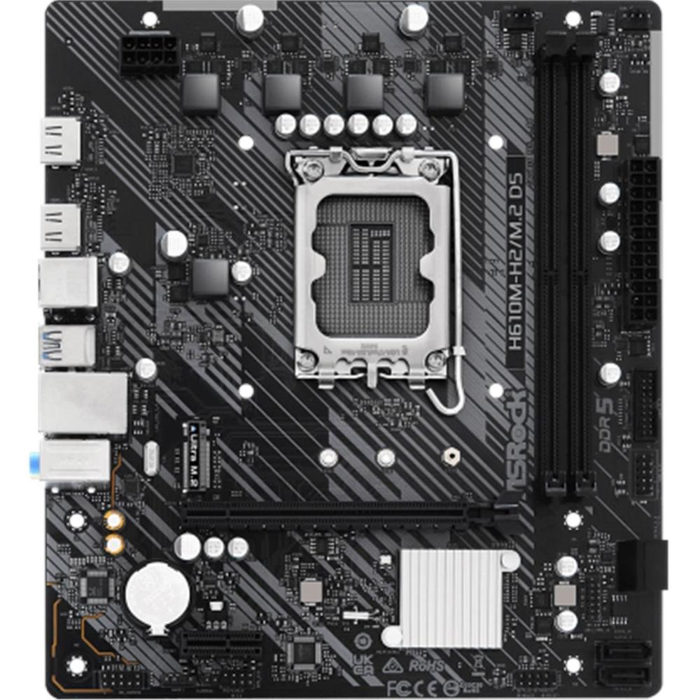 Placa base Asrock h610m - h2 - m2 mATX · 2x DDR5 · lga 1700