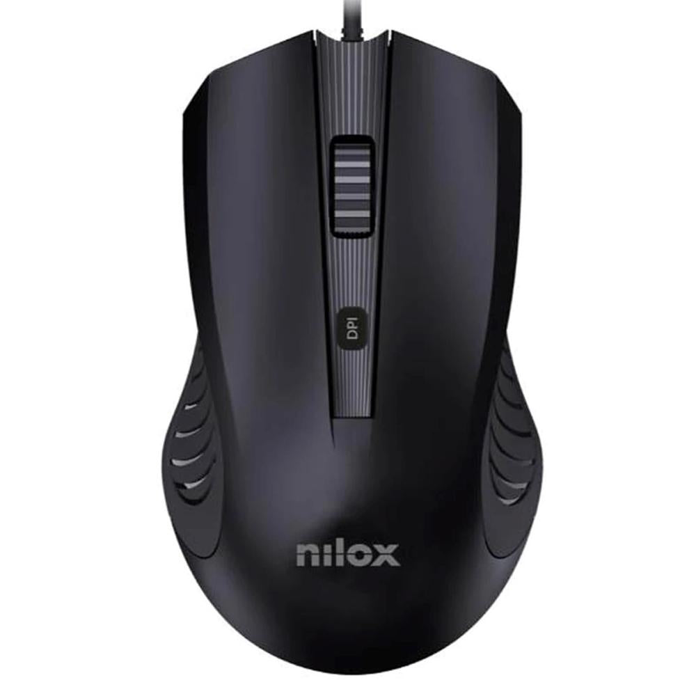 Ratón nilox mousb1013 negro