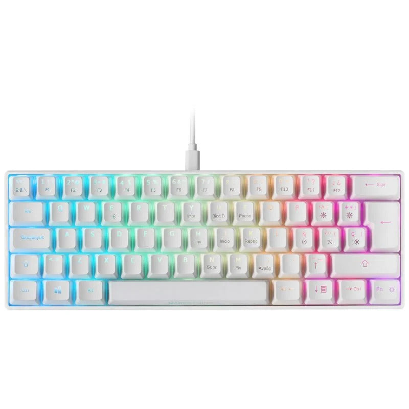 Mars gaming teclado mecánico rgb compacto