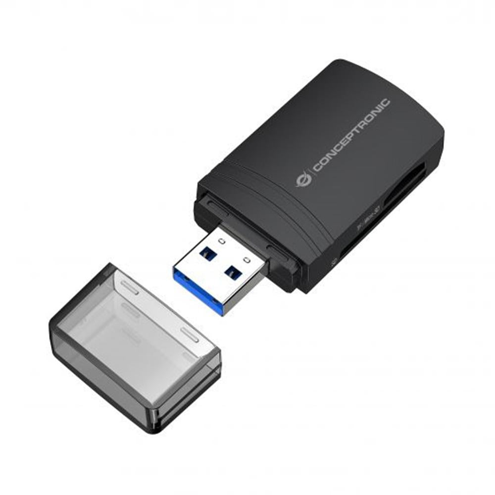 Lector de tarjetas USB 3.0 Conceptronic bian06b sd · sdhc · sdxc · microsd · tflash
