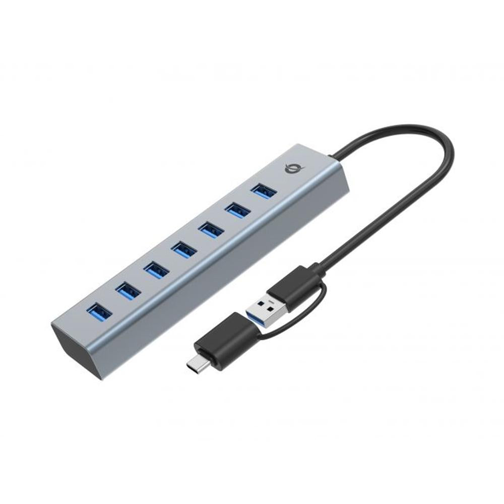 Hub Conceptronic hubbies21g USB 3.0 - USB tipo c 7 en 1