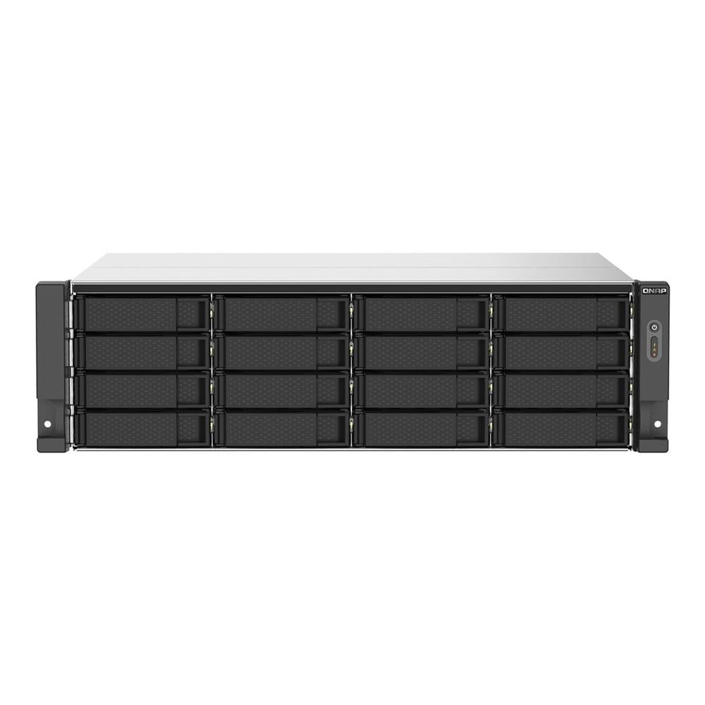 Servidor nas qnap ts - 1673au - rp - 16g 16 bahias 3u rack 16gb gigabit ethernet