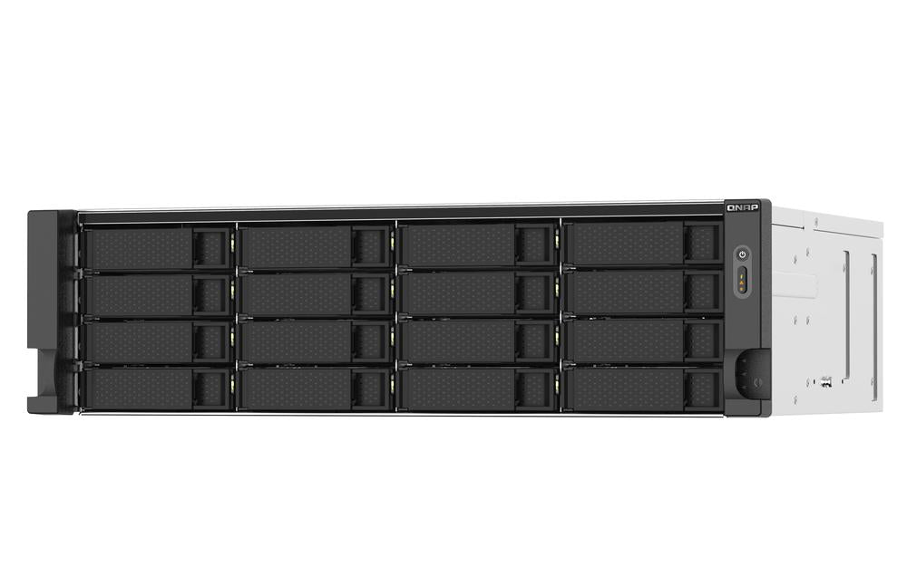Servidor nas qnap ts - 1673au - rp - 16g 16 bahias 3u rack 16gb gigabit ethernet