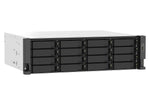 Servidor nas qnap ts - 1673au - rp - 16g 16 bahias 3u rack 16gb gigabit ethernet