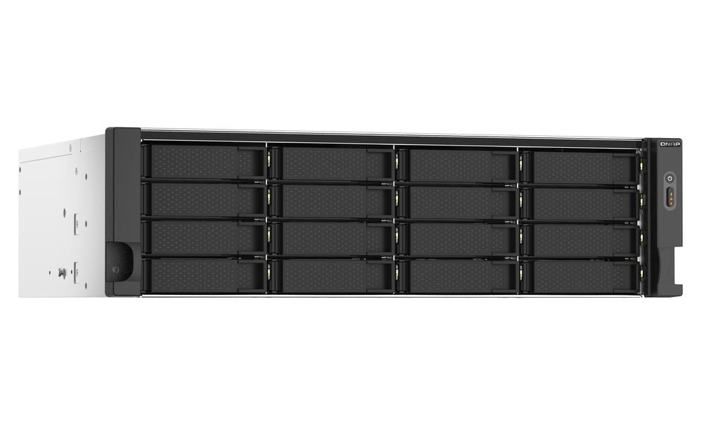 Servidor nas qnap ts - 1673au - rp - 16g 16 bahias 3u rack 16gb gigabit ethernet