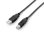Cable USB 2.0 a USB tipo b Equip 2m · macho - macho · negro