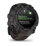 Garmin Instinct 3 50 mm Negro Correa Carbón 1,3 pulgadas AMOLED GPS 24 días 10ATM Smartwatch