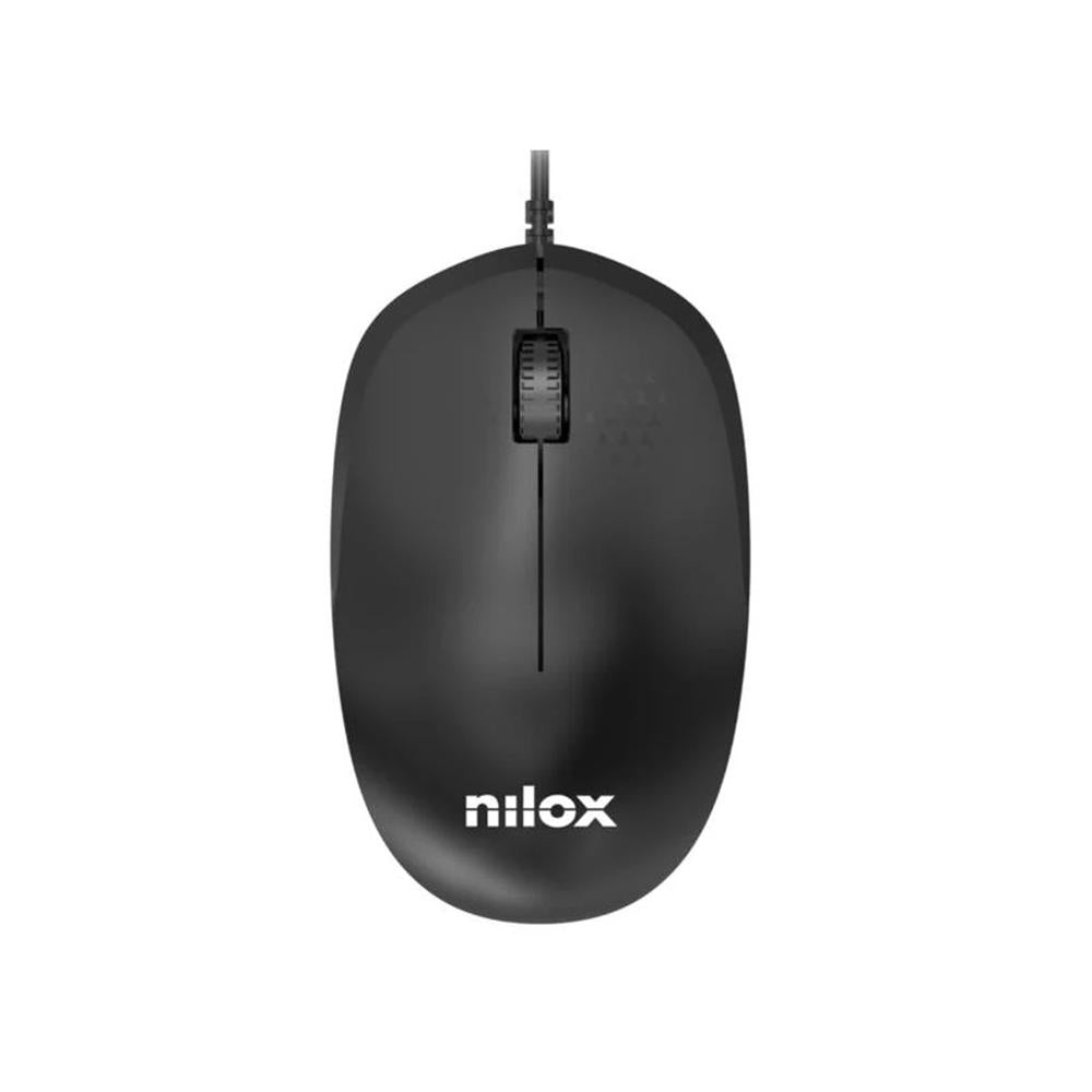 Ratón nilox mousb1012 negro