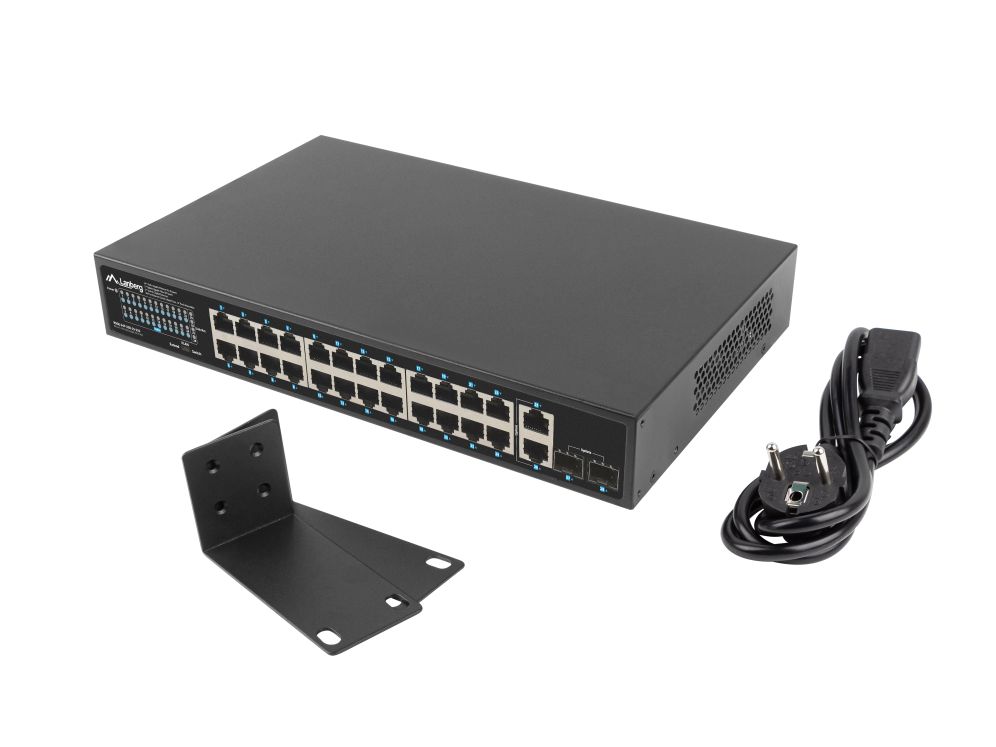 Switch lanberg 24 ptos 1gb poe+