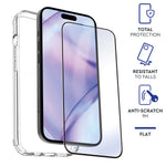 Carcasa Myway para apple iphone 15 plus transparente + protector pantalla cristal templado