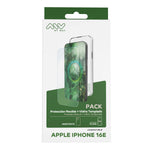 Carcasa Myway para apple iphone 16e transparente + protector pantalla cristal templado