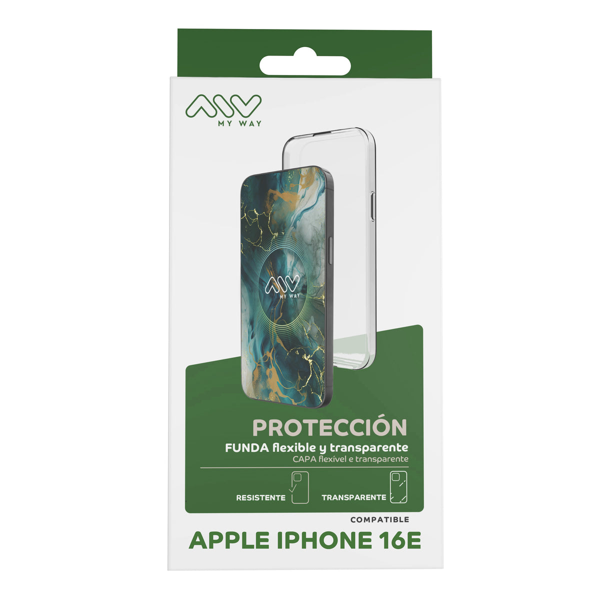 Carcasa Myway para apple iphone 16e transparente