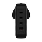 Cargador de pared ingles Hyper 3 x USB tipo c 1 x USB tipo a negro