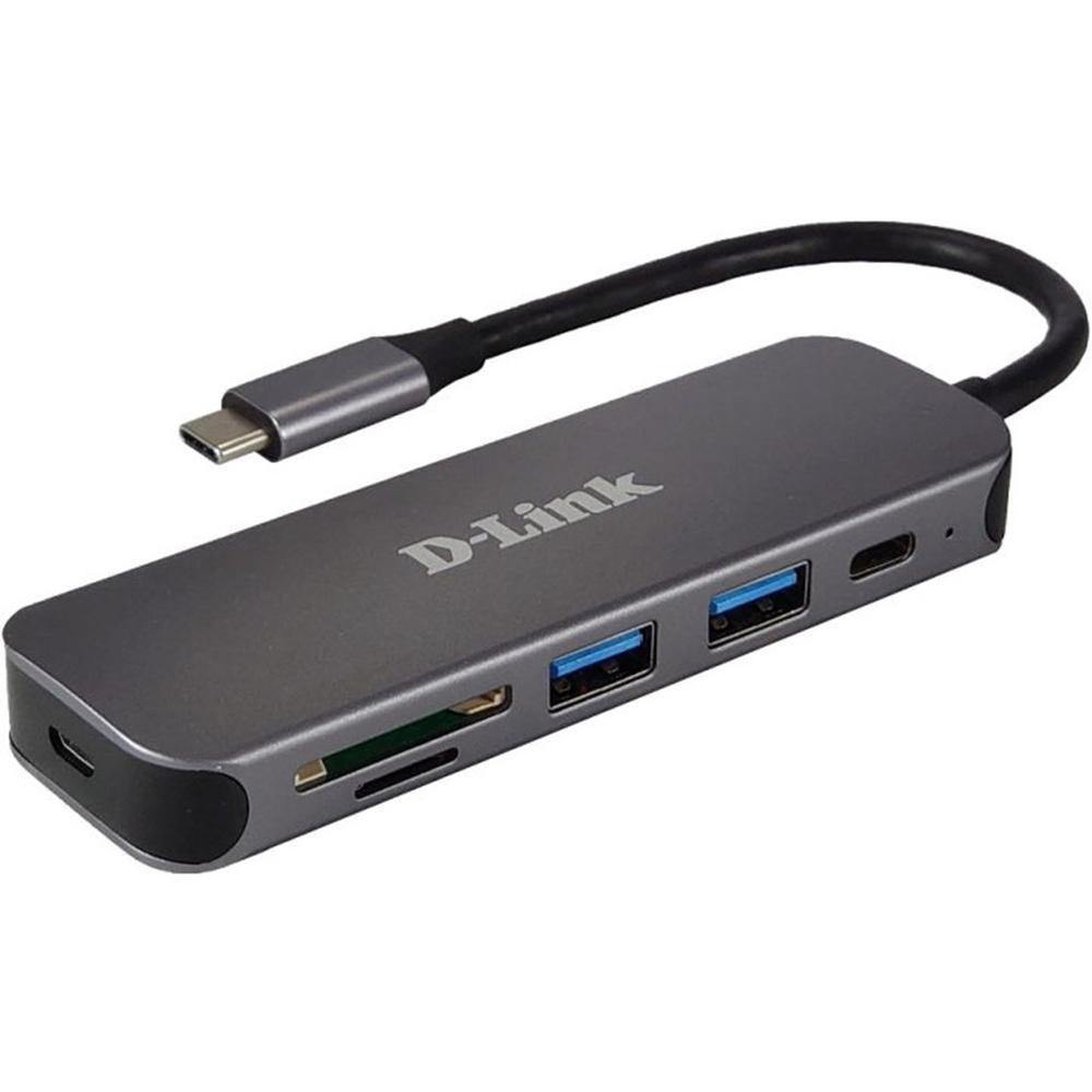 Hub d - link USB tipo c 6 en 1