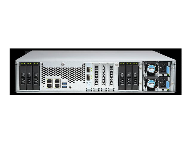 Servidor nas qnap ts - h1886xu - rp r2 18 bahias 2u rack 32gb gigabit ethernet