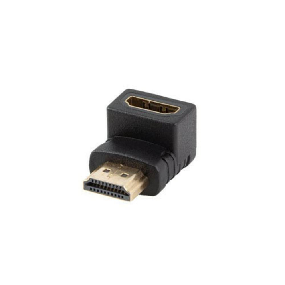 Adaptador HDMI 4K Lanberg macho - hembra angulo abajo